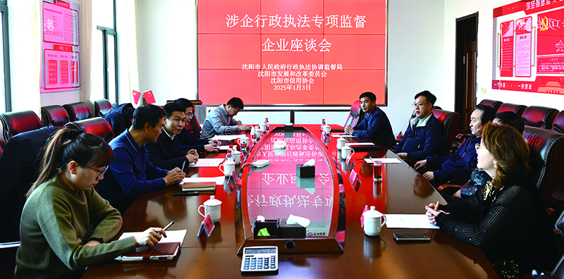 涉企行政執(zhí)法專項(xiàng)監(jiān)督企業(yè)座談會(huì)現(xiàn)場